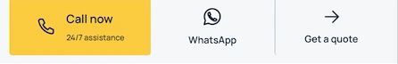 Actual fixed mobile contact dock: Call now, WhatsApp, Get a quote